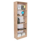 Estantería Home Macadamia 63x181cm con Cinco Compartimientos - Bibliotecas y Estanterías | Bylmo