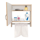 Gabinete de Baño Bath 300 Rovere 45x50cm Cuadrado con Espejo y con Dos Entrepaños - Gabinetes | Bylmo