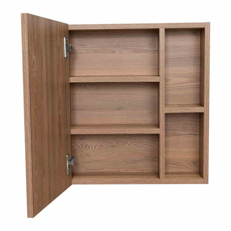 Gabinete de Baño Labelle Plus Miel 45x49.7cm Cuadrado con Espejo y con Tres Entrepaños - Gabinetes | Bylmo