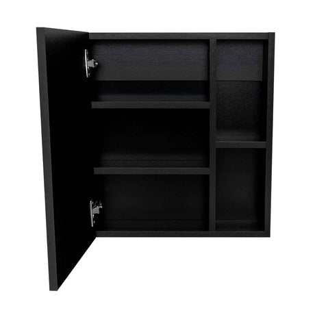 Gabinete de Baño Labelle Wengue 45x49.7cm Cuadrado con Espejo y con Tres Entrepaños - Gabinetes de Baño | Bylmo