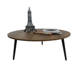 Mesa de Centro Tik Bellota 90 cm Redonda con Patas Metálicas - Mesas de Centro | Bylmo