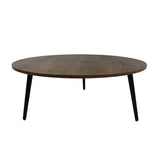 Mesa de Centro Tik Bellota 90 cm Redonda con Patas Metálicas - Mesas de Centro | Bylmo