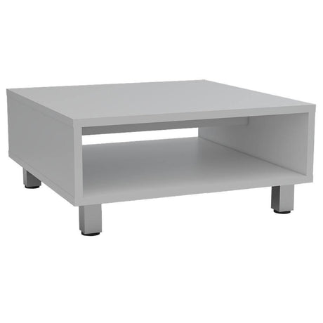 Mesa de Centro Eclipse Blanco 60x26cm Rectangular con Patas y con Compartimientos