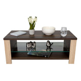 Mesa de Centro Athina Habano 100x39.5cm Rectangular Con Patas - Mesas | Bylmo