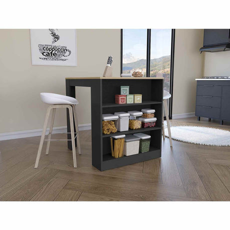 Mesa Auxiliar Tanna Wengue 79 cm Rectangular Elevada - Mesas Auxiliares | Bylmo