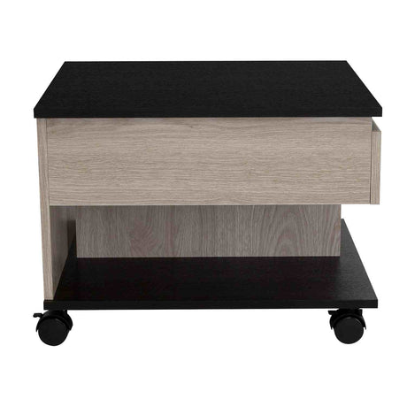 Mesa de Centro Ceniza 55x39cm Rectangular Transformable Con Ruedas - Mesas | Bylmo