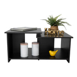 Mesa de Centro Wema Wengue 80x45.1cm Rectangular y con Compartimientos - Mesas | Bylmo