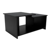 Mesa de Centro Wema Wengue 89.3x41.6cm Rectangular y con Compartimientos