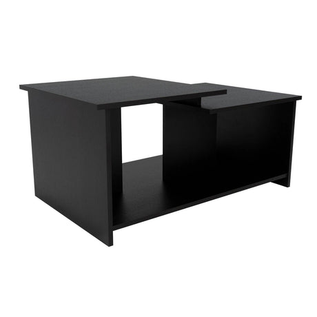 Mesa de Centro Wema Wengue 89.3x41.6cm Rectangular y con Compartimientos