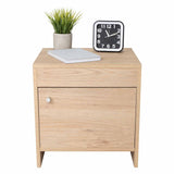 Mesa de Noche Colore Rovere 40x41.6cm con Una Puerta - Mesas de Noche | Bylmo