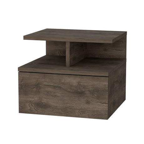 Mesa de Noche Flotante Bellota 36x30cm con Un Cajón y con Un Compartimiento - Mesas de Noche | Bylmo