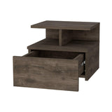 Mesa de Noche Flotante Bellota 36x30cm con Un Cajón y con Un Compartimiento - Mesas de Noche | Bylmo