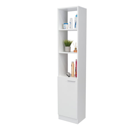 Optimizador de Baño Bath Blanco 33x162.2cm sin Cajones y con Dos Entrepaños - Gabinetes | Bylmo