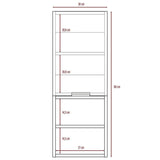 Gabinete de Baño Jules Blanco 30x80cm Rectangular sin Espejo y con Dos Entrepaños - Gabinetes | Bylmo