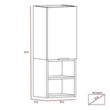 Gabinete de Baño Jules Blanco 30x80cm Rectangular sin Espejo y con Dos Entrepaños - Gabinetes | Bylmo