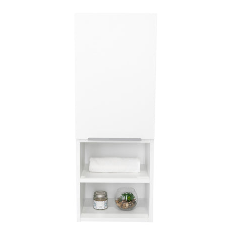 Gabinete de Baño Jules Blanco 30x80cm Rectangular sin Espejo y con Dos Entrepaños - Gabinetes | Bylmo
