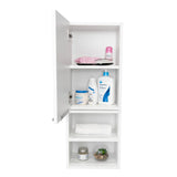 Gabinete de Baño Jules Blanco 30x80cm Rectangular sin Espejo y con Dos Entrepaños - Gabinetes | Bylmo