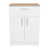 Organizador de Cocina Mayorca Blanco y Duna 60x85.1cm con un Entrepaño y con Dos Comportamientos - Muebles Organizadores | Bylmo