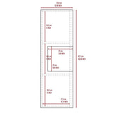 Gabinete de Baño Vanguard Blanco y Duna 31.9x97.7cm Rectangular con Dos Entrepaños - Gabinetes | Bylmo