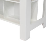 Mueble Auxiliar de Cocina Cala Blanco y Duna 103x90cm con Dos Entrepaños y con Tres Comportamientos - Muebles Organizadores | Bylmo