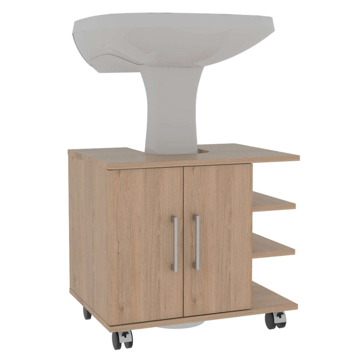 Mueble para Lavamanos Bath Rovere 55x50cm Individual sin Lavamanos con Dos Puertas - Gabinetes | Bylmo