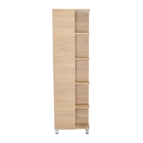 Optimizador de Baño Bath Rovere y Blanco 51.2x178.1cm sin Cajones y con Cuatro Entrepaños - Gabinetes | Bylmo