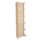 Optimizador de Baño Bath Rovere y Blanco 51.2x178.1cm sin Cajones y con Cuatro Entrepaños - Gabinetes | Bylmo