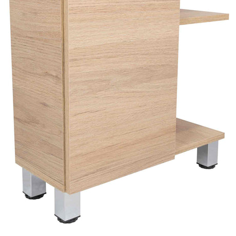 Optimizador de Baño Bath Rovere y Blanco 51.2x178.1cm sin Cajones y con Cuatro Entrepaños