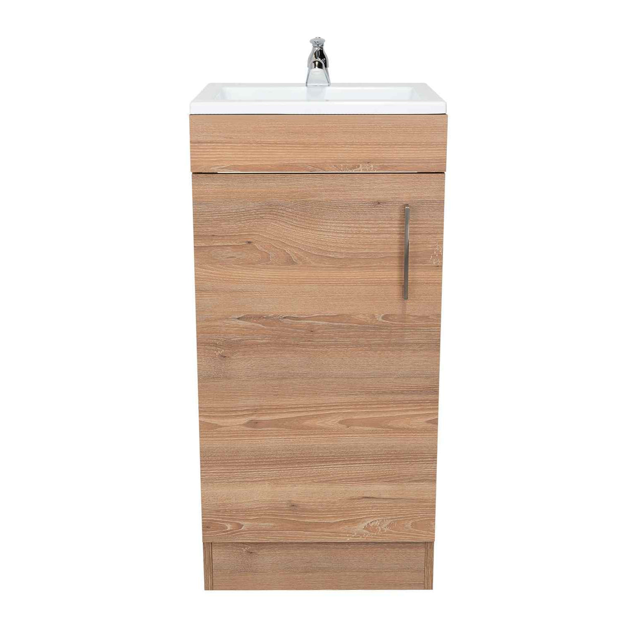 Mueble para Lavamanos Madrid Miel 40x88cm Individual con Lavamanos con Una Puerta - Gabinetes | Bylmo