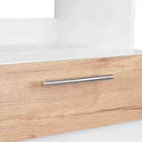 Mueble Microondas Luna Blanco y Duna 62.1x201.5cm con Un Cajón y con Cuatro Puertas - Muebles Organizadores | Bylmo