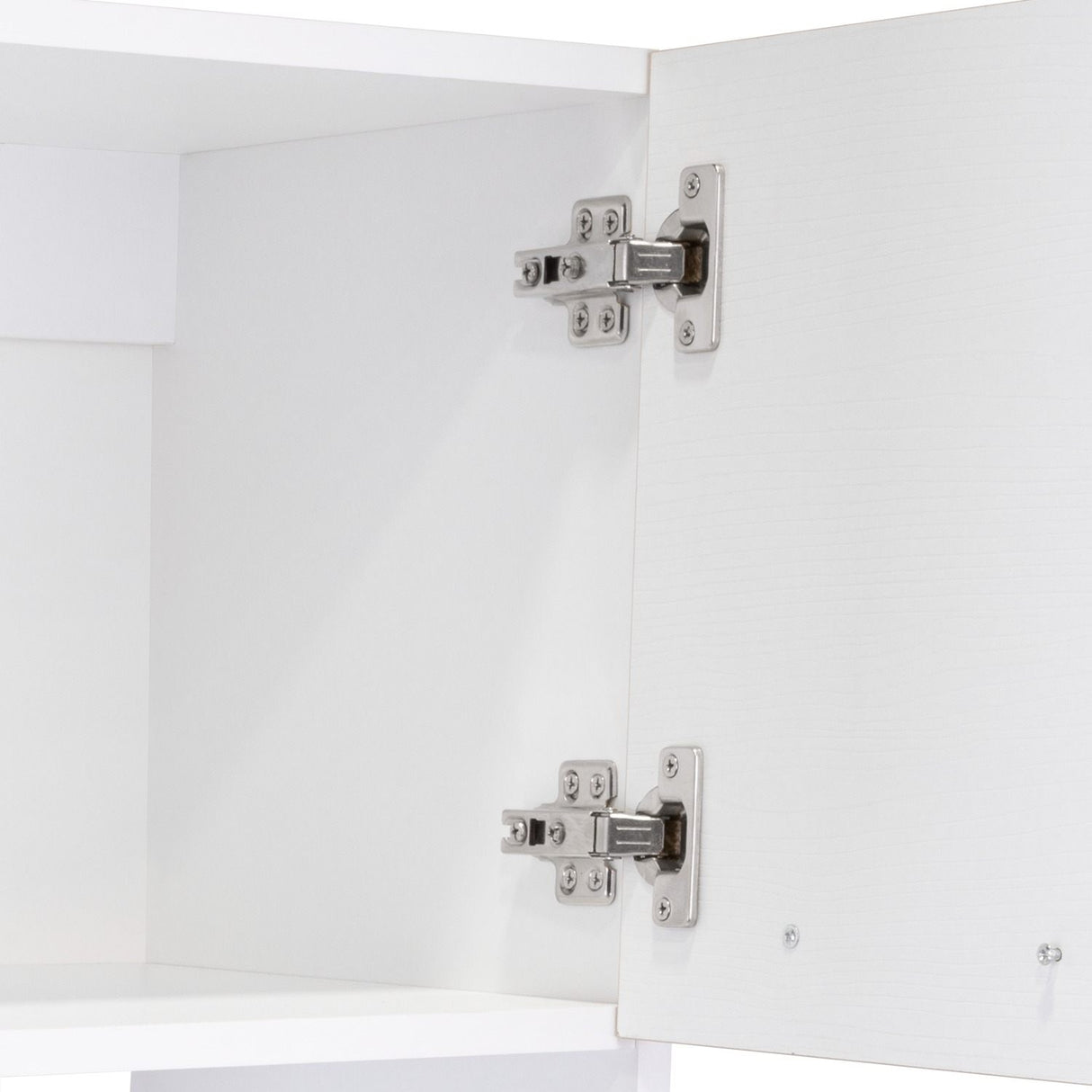 Mueble Microondas Luna Blanco y Duna 62.1x201.5cm con Un Cajón y con Cuatro Puertas - Muebles Organizadores | Bylmo