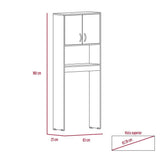Ahorrador de Espacio para Baño Siena Blanco 63x160cm sin Cajones y con Un Entrepaño - Gabinetes | Bylmo