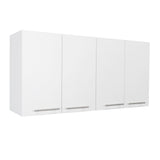 Mueble Superior de Cocina Blanco 120x60cm con Un Entrepaño y con Cuatro Puertas