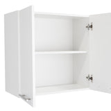 Mueble Superior de Cocina Blanco 120x60cm con Un Entrepaño y con Cuatro Puertas