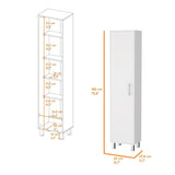 Mueble de Aseo Laska Blanco 40x180cm con Una Puerta - Muebles de Aseo y Ropas | Bylmo