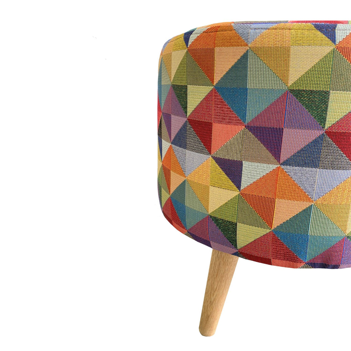 Puff Colors Multicolor 40x40cm de Un Puesto Redondo con Tapizado Liso - Sillas | Bylmo