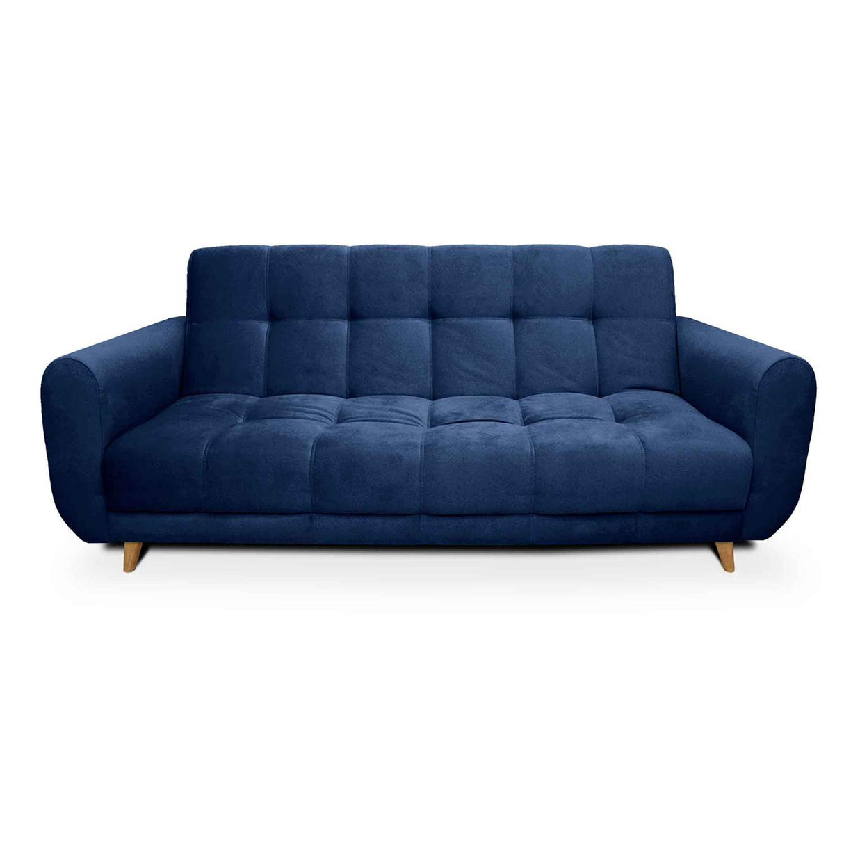 Sala Clic Clac Archer Azul 210 cm con Sofá de 3 Puestos y 2 Poltronas Reclinables