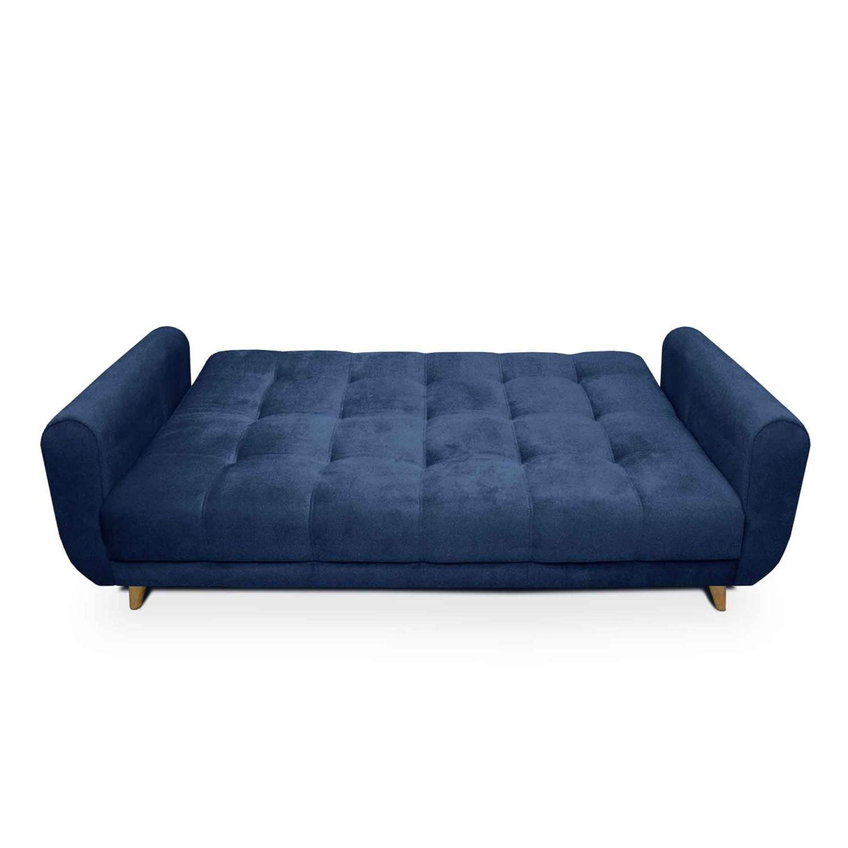 Sala Clic Clac Archer Azul 210 cm con Sofá de 3 Puestos y 2 Poltronas Reclinables