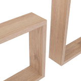Set de 4 Repisas Zeus Rovere 46x26cm Rectangular con Un Entrepaño - Repisas y Percheros | Bylmo