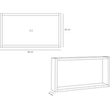 Set de 4 Repisas Zeus Rovere 46x26cm Rectangular con Un Entrepaño - Repisas y Percheros | Bylmo
