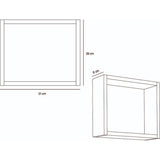 Set de 4 Repisas Zeus Rovere 46x26cm Rectangular con Un Entrepaño - Repisas y Percheros | Bylmo