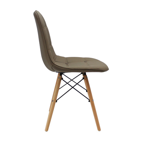 Silla 5 Cero Beige 39x83cm Asiento Cuadrado con Espaldar - Sillas y Butacos | Bylmo