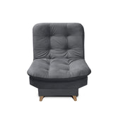 Silla Poltrona fendik Gris 80x90cm De Un Puesto Reclinable con Apoya Brazos