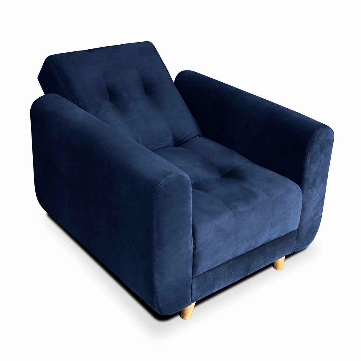 Silla Poltrona Archer Azul 85x90cm De Un Puesto Reclinable con Apoya Brazos