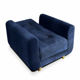 Silla Poltrona Archer Azul 85x90cm De Un Puesto Reclinable con Apoya Brazos