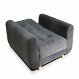 Silla Poltrona Archer Gris 85x90cm De Un Puesto Reclinable con Apoya Brazos