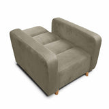 Silla Poltrona Úngaro Camel 85x90cm De Un Puesto Reclinable con Apoya Brazos