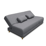 Sofá Cama Mariscal Gris 180x81cm De 3 Puestos Reclinable con Apoya Brazos
