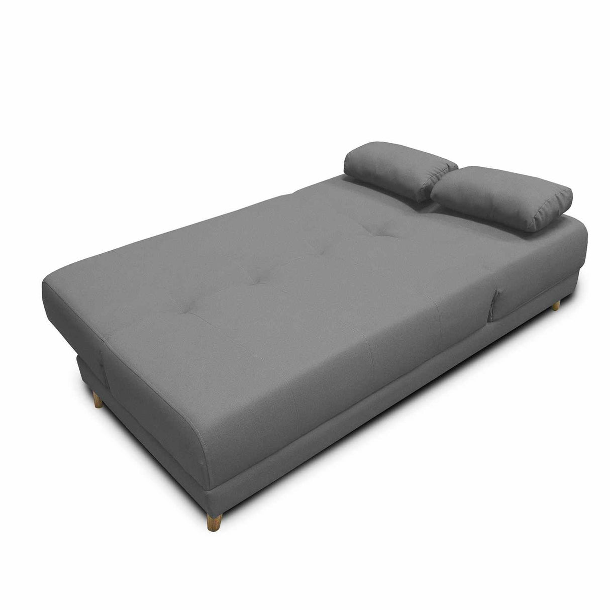 Sofá Cama Mariscal Gris 180x81cm De 3 Puestos Reclinable con Apoya Brazos
