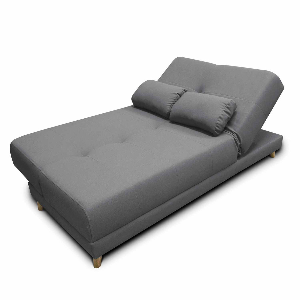 Sofá Cama Mariscal Gris 180x81cm De 3 Puestos Reclinable con Apoya Brazos